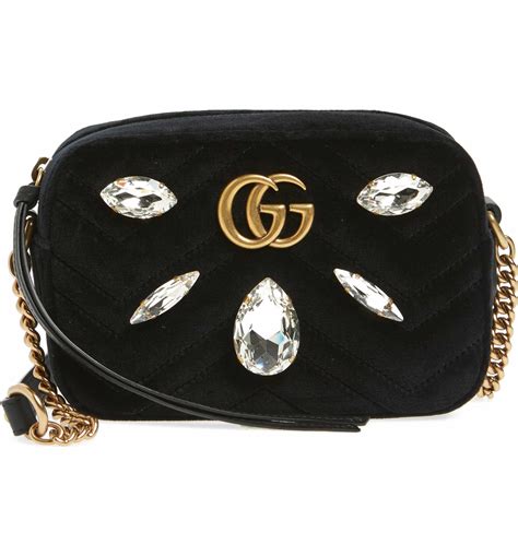 gucci marmont crystal bag